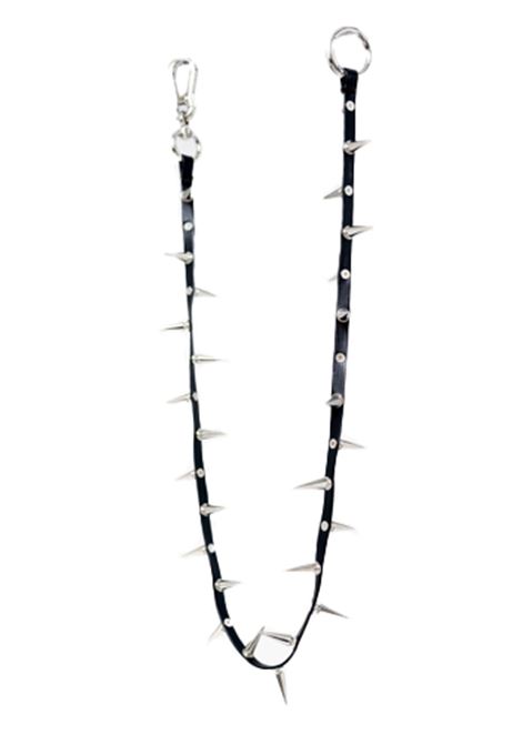 Black spikey leather chain Melitta Baumeister - women MELITTA BAUMEISTER | MB120SLVR